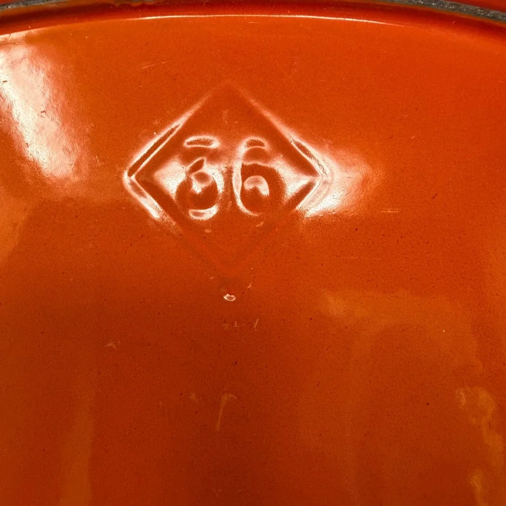 Le Creuset Flame Orange Enameled Cast Iron Oval Gratin Roasting Dish 36 France
